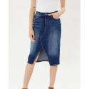 Kancan® Ladies' Front Split Midi Skirt