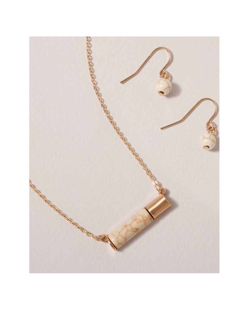 Ladies' Metal Charm Bar Necklace 