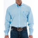 Cinch® Men's LS Stripe Light Blue Buttondown