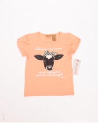 Wrangler® Girls' Cow Graphic Print Tee