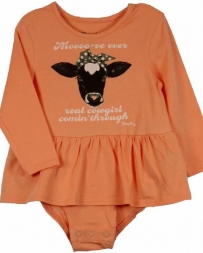 Wrangler® Girls' Infant Skirted Onsie With Cow