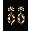M&F Western Products® Ladies' Ivory Stone And Copper Earrings