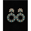 M&F Western Products® Ladies' Turquoise & White Earrings
