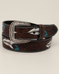 Ariat® Men's Painted Feather Belt