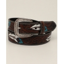 Ariat® Men's Painted Feather Belt
