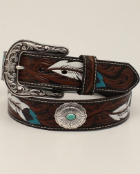 Ariat® Ladies' Painted Feather Belt