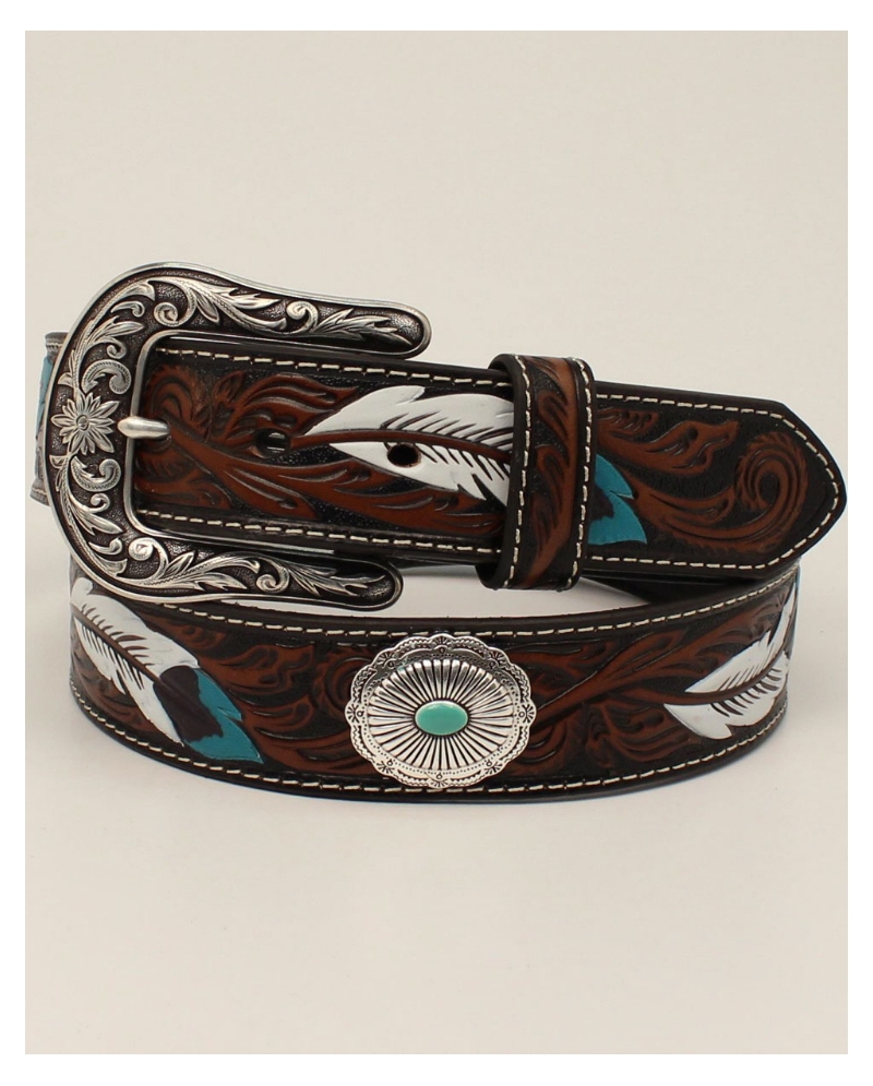 Ariat Ladies' Tooled Belt  Womens belt buckles, Country belt buckles,  Rodeo belt buckles