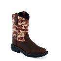 Old West® Boys' Youth Camo Square Toe