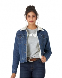 Wrangler® Ladies' Sherpa Lined Denim Jacket