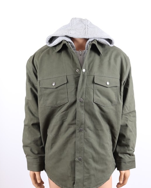 men's hooded shirt jacket