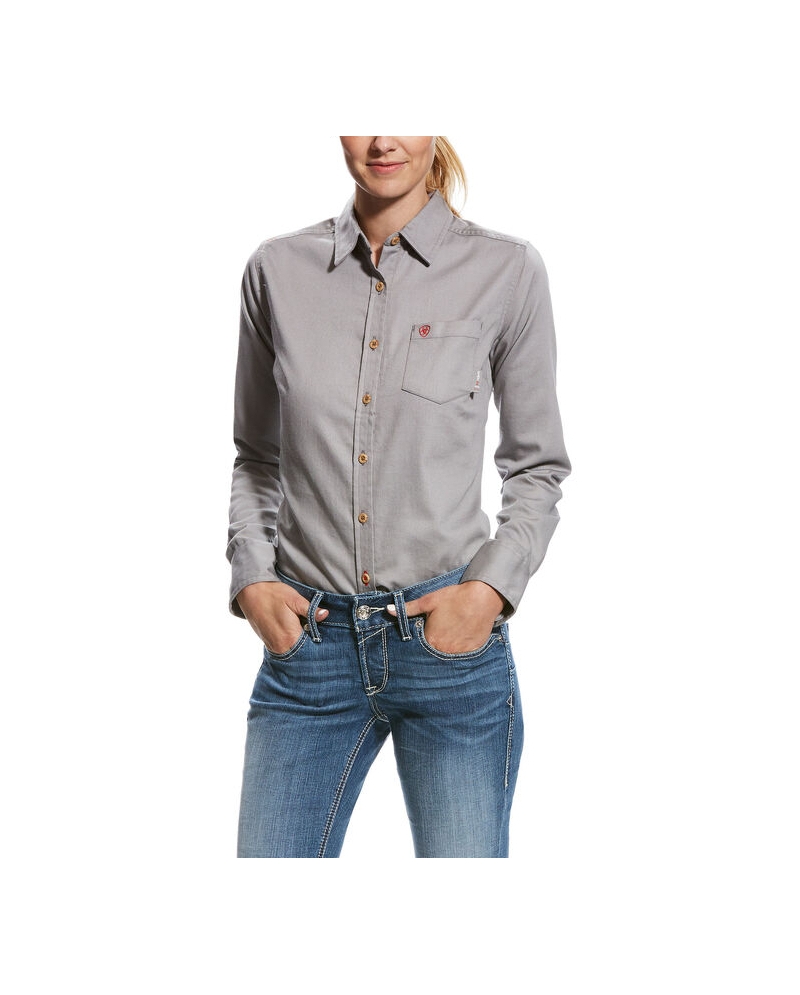 Ariat Women's Elsa Shirt - Embroidered Western Style Top With Modal Satin