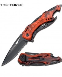 Master Cutlery® Tac Force Fall Red Camo Knife