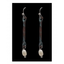 M&F Western Products® Ladies' Hammered Earrings With Pearl