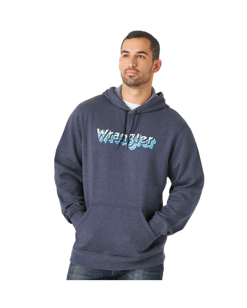 Wrangler® Men's Navy Logo Hoodie - Fort Brands