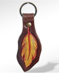 American Darling Ladies' Feather Stamped Keychain