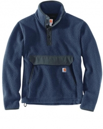 Carhartt® Men's Fleece Pullover 1/4 Bluestone