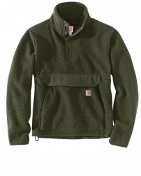 Carhartt® Men's Fleece Pullover 1/4 Basil