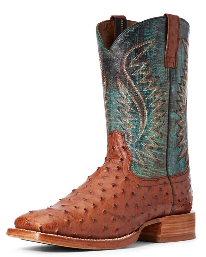 Ariat Men s Gallup FQ Ostrich Brandy Fort Brands