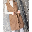 Just 1 Time® Ladies' Long Body Suede Vest