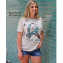 Rowdy Crowd Clothing® Ladies' Turquoise & True Crime Tee