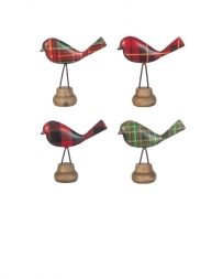 Midwest CBK® Cute Little Plaid Bird Assorted