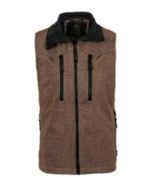 STS Ranchwear Men's Performance Vest Brown