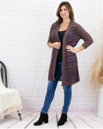 Pine Apparel® Ladies' Long Loose Weave Cardigan