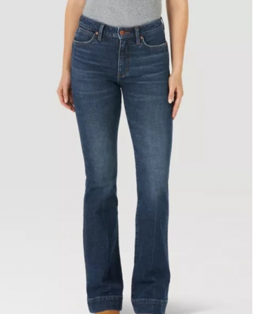 Wrangler Retro® Ladies' 5 Pocket Trouser Green Jean