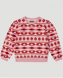 Wrangler® Girls' LS Print Sweatshirt