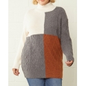 Entro® Ladies' Colorblock Sweater - Plus