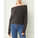 Entro® Ladies' Cable Knit Off Shoulder