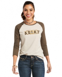 Ariat® Ladies' Logo Baseball Tee