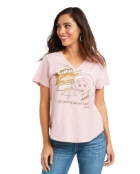 Ariat® Ladies' Cowgirl Coffee Tee