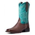 Ariat® Ladies' Cattle Drive Brown/Turquoise
