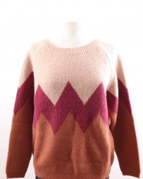 Kori® Ladies' Colorblock Zig Zag Sweater