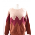 Kori® Ladies' Colorblock Zig Zag Sweater