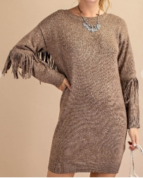 Kori® Ladies' Fringed Sweater Dress