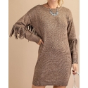 Kori® Ladies' Fringed Sweater Dress