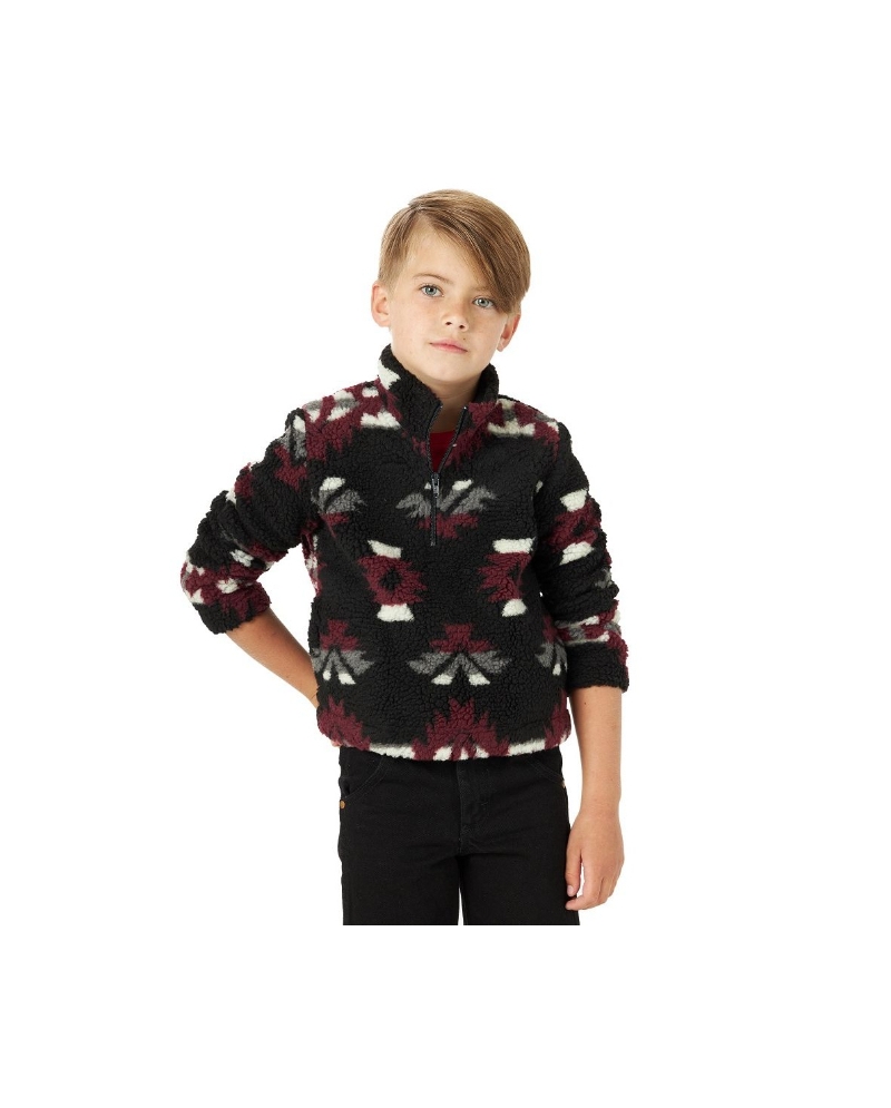 Wrangler® Boys' Sherpa 1/4 Zip Pullover - Fort Brands