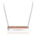 Montana Silversmiths® Ladies' Rose Gold Braided Bar Necklace