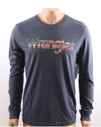Wrangler® Men's LS Screenprint Logo Tee