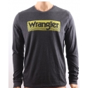 Wrangler® Men's LS Screenprint Logo Tee