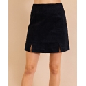 Kori® Ladies' Black Corduroy Mini Skirt