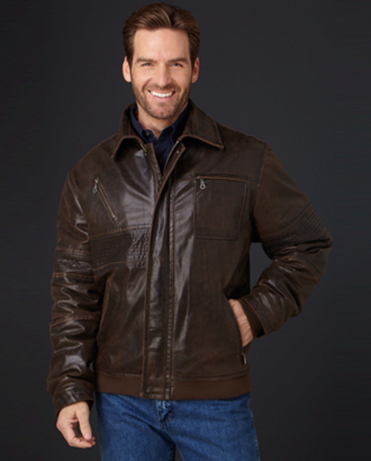 Cripple Creek Men S Leather Jacket Fort Brands