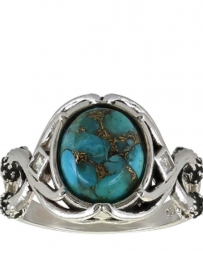 Montana Silversmiths® Ladies' Titus Antler Turquoise Ring