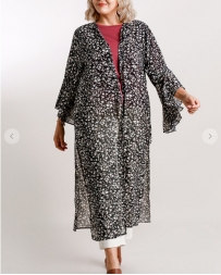 Umgee® Ladies' Bell Sleeve Long Kimono - Plus