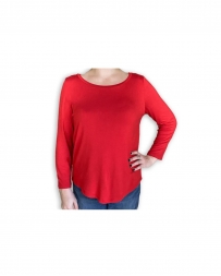 Pine Apparel® Ladies' 3/4 Sleeve Scoop Neck Tee