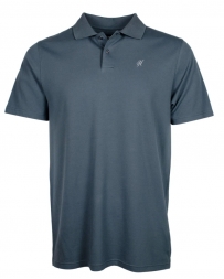 Hooey® Men's The Maverick Polo Charcoal