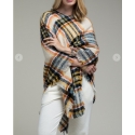 Just 1 Time® Ladies' Yellow Plaid Poncho