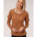 Roper® Ladies' Ruffle Sleeve Top